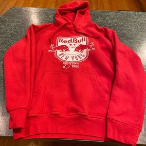 New York Red Bulls GIII Red Hoodie Size Medium